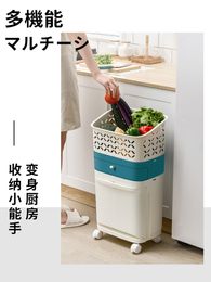 Cuisine poubelle moderne peut salle de bain déchets en plastique japonais poubelle chambre à coucher de plats alimentaires basuréro cocina accessoires de nettoyage