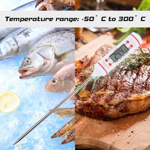 Thermomètre à huile de cuisine à aiguille numérique gâteau de viande frit barbecue de cuisson thermomètre à température numérique Thermocouple de capteur de température numérique