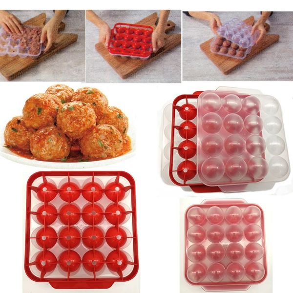 Molde de plástico para albóndigas de cocina, máquina para cocinar alimentos con relleno automático de bolas de melón y pescado, resistencia a altas temperaturas 240103