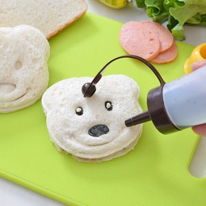 Keuken draagbare kleine beren vorm sandwich schimmel brood boekje apparaat cake mold diy mal cutter hoge kwaliteit creatieve maker gereedschap