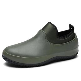 Sandalias a prueba de aceite resistentes a la cocina zapatos para hombres chef restaurante jardín impermeable trabajo de seguridad mocasines 266 927