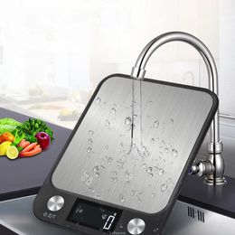 Keukenschaal 15kg/1G Weeg Food Coffee Balance Smart elektronische digitale schalen Roestvrij staalontwerp voor koken en bakken 240508