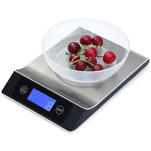 Báscula de cocina 15Kg1g Balanzas digitales electrónicas de acero inoxidable Balanza de gramos Balanza de alimentos inteligente para café pesa hornear cocinar 240228