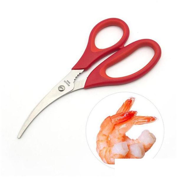 Ciseaux de cuisine, homard, crevettes, crabe, fruits de mer, cisailles, coquilles, outil, livraison directe, maison, jardin, bar, couteaux, accessoires Dhmw0