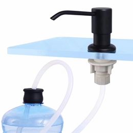 Keukengootsteen Zeepdispenser Pomp Messing Nozzle + Liquid Extension Tube Kit Badkamer Gootsteen