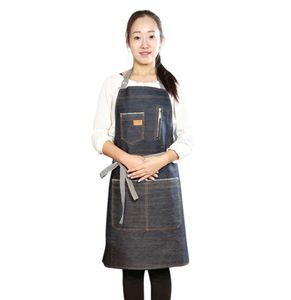 Keuken Mouwloos Schort Heren Dames Restaurant Keuken el Uniform Koken Bib Schorten Denim Werken Koken Schort Workwear8441911