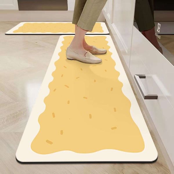 Cuisine spécifique du sol de sol Ménage long absorbant et sèche-linge rapide peut être essuyé résistant à la saleté.Pied coupé avec de l'eau