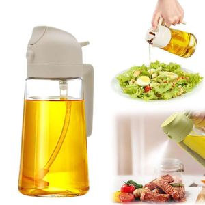 Keukenspray dispenser en giet in spuitkooking oz ml glazen oliefles voor luchtfriteuten salade frituren bbq witte pc's