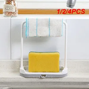 Keukenopslag 1/2/4PCS Soap Rack Gootstokafvoer Washanddoek Doek Drain Raghouder