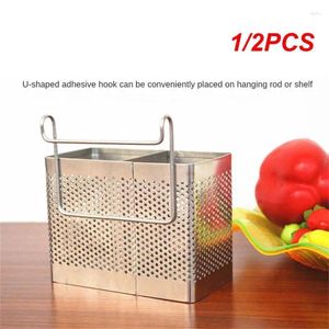 Rangement de cuisine 1 / 2pcs Terbasqueurs en acier inoxydable Postuade de couverts de couverts de séchage