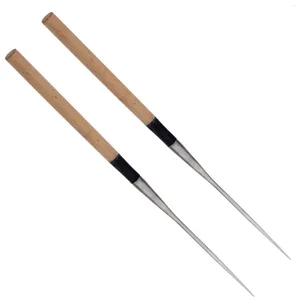 Rangement de cuisine, 1 paire de baguettes à Sushi, Sashimi de Style japonais, baguettes de service de cuisine réutilisables avec manche en bois pour