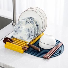Rangement de cuisine 10 fentes pour cartes égouttoir vaisselle vaisselle tri Drainage Pot couverture planche à découper couteau tapis pour