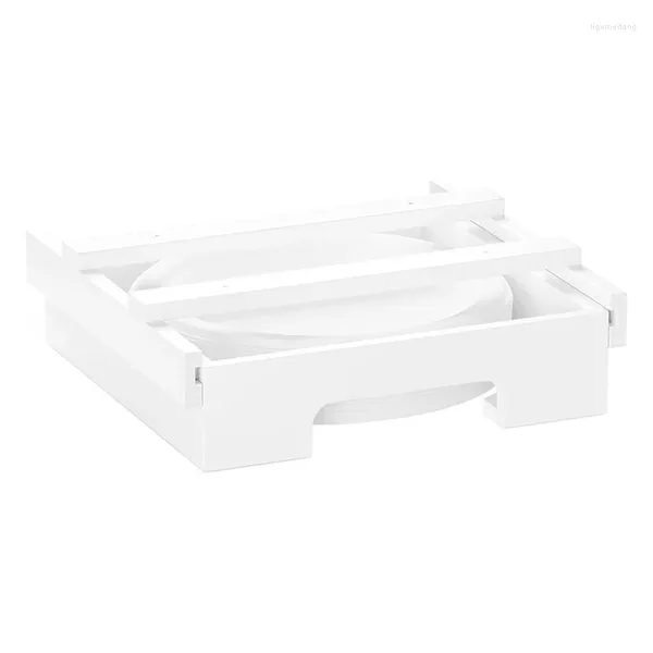 Almacenamiento de cocina, soportes para dispensadores de 10 pulgadas debajo del gabinete, soporte para platos de bambú, placa Vertical para mostrador