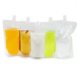 Cuisine Storage 1000pcs Jelly Clear Poly pe Dypack Sac Juice Liquide Liquide vide Up Up Plastic Sperg