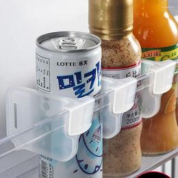 Almacenamiento de cocina, 10 Uds., tablero divisorio para refrigerador, divisor de plástico retráctil, férula, organizador de estante para latas y botellas