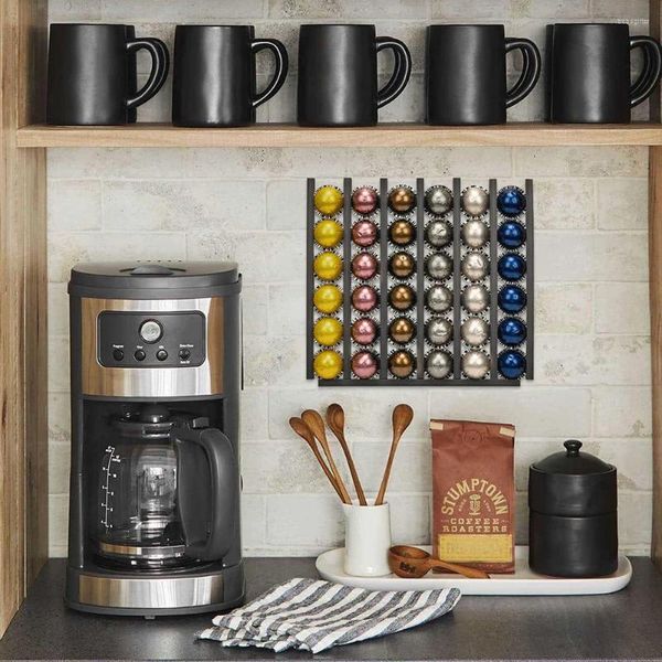 Almacenamiento de cocina 10 piezas de ahorro de espacio para ahorros de café.