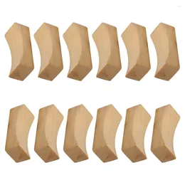 Cuisine Storage 12 PCS Single concave baguette repos de table de table de table de restauration de restauration de maison de maison de support de support de support de support en bois pratique