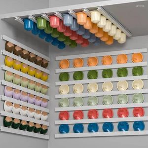 Storage de cuisine 12pcs Adhesive Coffee Pod Pand Cabinet Cabinet Murm pour Organisateur