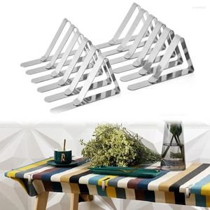 Almacenamiento de cocina, 12 Uds., Clips para mantel, abrazaderas para cubierta de tela, soporte de Picnic de acero inoxidable para restaurante, Fiesta al aire libre, Camping