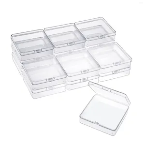 Keukenopslag 16 Pack Kleine Containers Doorzichtige Plastic Dozen Kralen Organisatoren Met Scharnierende Deksels Voor Items Sieraden Ambachten