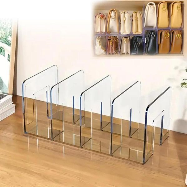 Storage de cuisine 1pc Sac à placard transparent Dividers Rack Shelt de placard détachable Attachement acrylique pour étagères Séchage de bouteille verticale