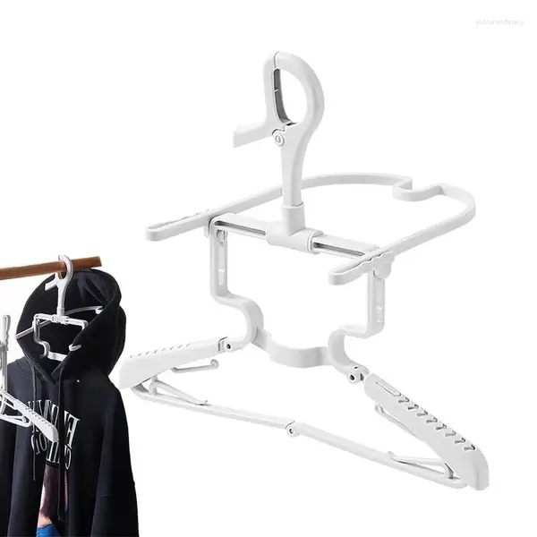 Rangement de cuisine 1pc supports de séchage pliables robustes rotatifs cintres à capuche antidérapant PP cintre écologique pour sous-vêtements soutiens-gorge