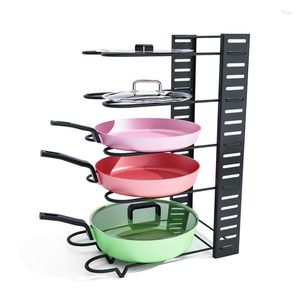 Keukenopslag 1 van de Pan en Pot Lid Organizer verstelbare Dish Drainer Rack Cutting Board Holde Stand voor Home Cabinet Accessorie