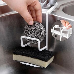 Küche Aufbewahrung 1PC Waschbecken Abfluss Rack Wandsauger Schwamm Seifenstillst