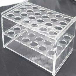 Keukenopslag 1 stks 17 mm testbuis 24 -holes rekhouder voor plastic laboratoriumapparatuur