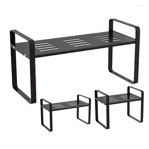 Keukenopslag 1 stks aanrecht gelaagde plank binnenste compartiment divider pot rack rack bureaubladkast