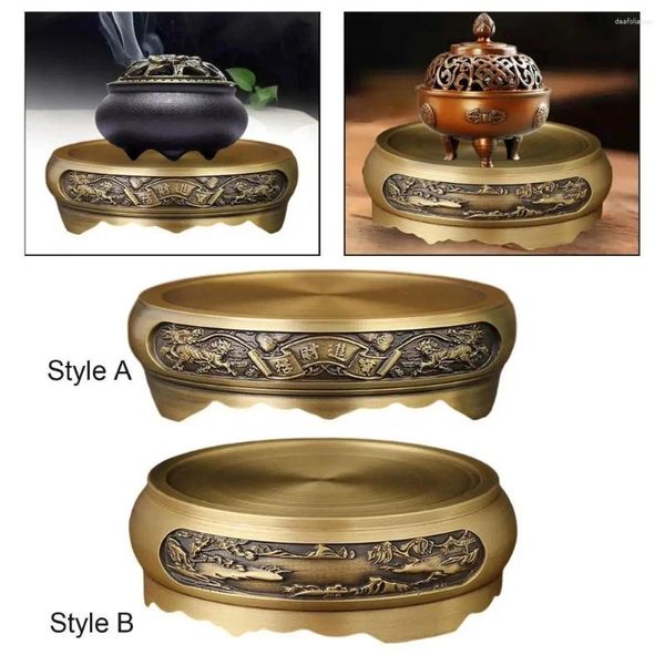 Cuisine Storage 1pcs Statue Consecration Burner d'encens Tableau de base de la maison Perçois en relief décorations chinoises rétro domestiques