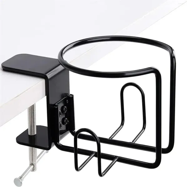 Rangement de cuisine 2 en 1, porte-gobelet de bureau avec cintre pour casque, Installation facile, boisson