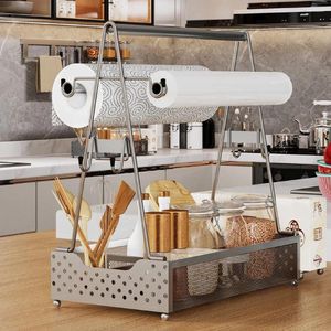 Keukenopslag 2 Laag Spice Rack Organizer voor aanrechtkruidkast Pantry