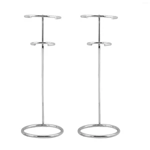 Stockage de cuisine 2pcs outil stable en acier inoxydable moderne Easy Clean Rack Café Café