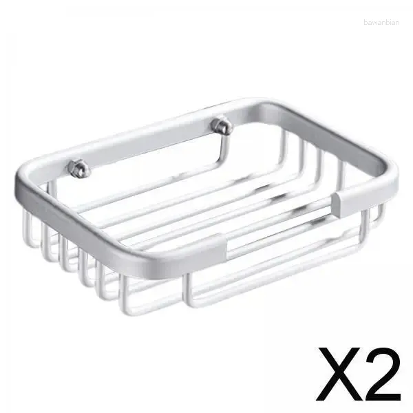 Rangement de cuisine Support 2xsoap pour le mur de douche de salle de bain monté sans forage lumière vive