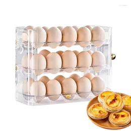 Keukenopslag 30 eieren koelkast ei -organisator houder 3 -laags lade organisatoren multi -tier kast doos
