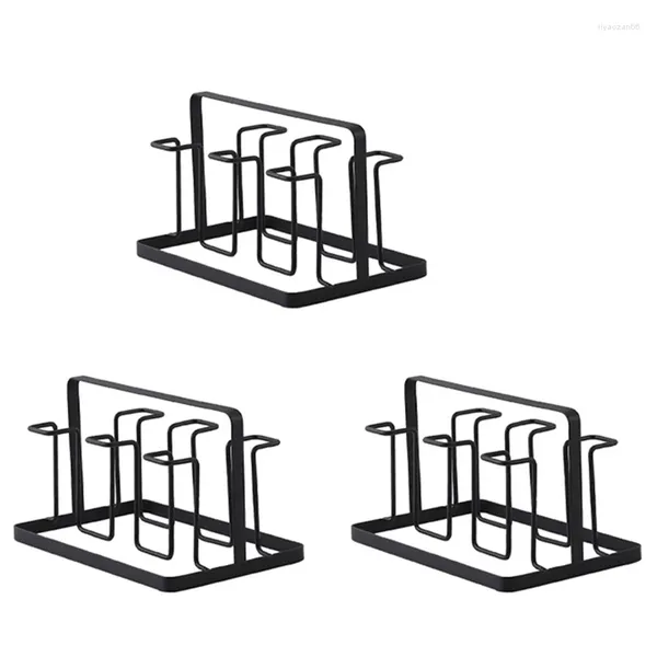 Rangement de cuisine 3x6, support de tasses en verre, étagère de séchage, support de tasses d'eau, égouttoir suspendu à la maison, accessoires