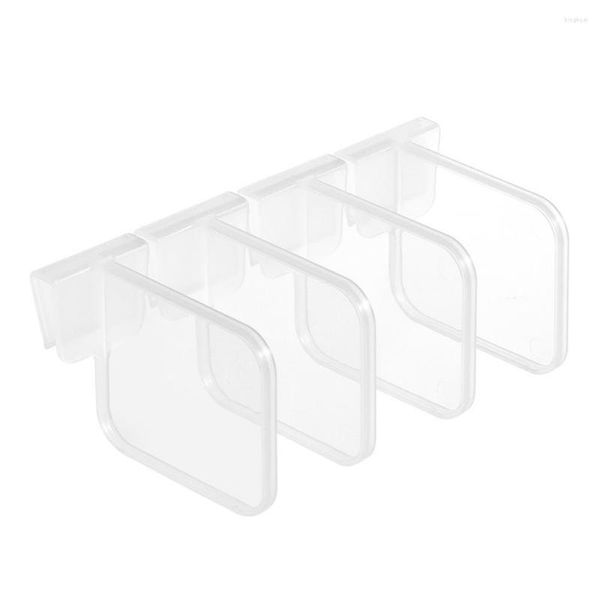 Almacenamiento de cocina, 4 Uds., tablero divisorio para refrigerador, organizadores divisores de plástico