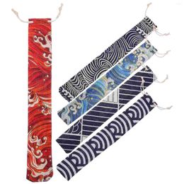 Keukenopslag 5 pc's servies tas Japanse eetstokjes draagtas flatse tree bestekhouder voor feestdoek