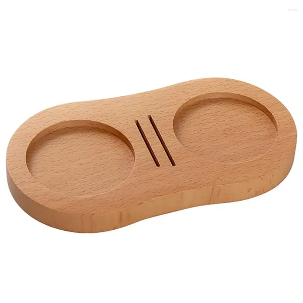 Almacenamiento de cocina, estación de manipulación de café de 51mm/53mm/58mm, soporte antideslizante de madera maciza, soporte de filtro, herramienta para tienda