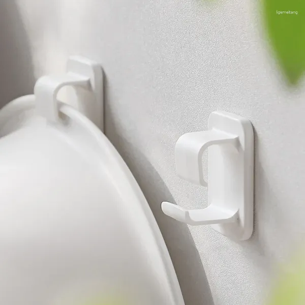 Almacenamiento de cocina, 5 uds., gancho para lavabo colgado en la pared, estante para lavabo multifunción, soporte para toallas de ducha, organizador para accesorios de baño