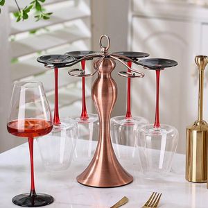 Rangement de cuisine 6 tasses Bar Bar Verre en verre support de tasse non perletée pour et salle à manger étagère de ménage gobelet