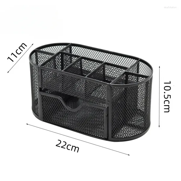 Rangement de cuisine 9 grilles en métal, organisateur de pénalité, boîte de conception de Table de bureau en maille, tiroir porte-stylo pour outils de nettoyage