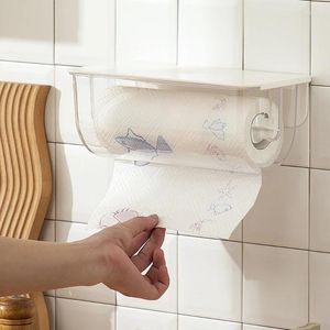 Storage de cuisine 91Ad Point de serviette en papier support mural pour salle de bain avec étagère paresseuse rag rag plastics