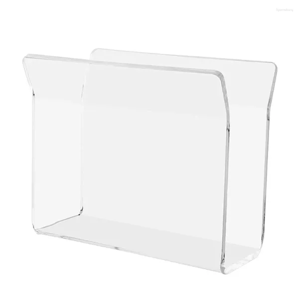 Porte-serviettes en acrylique transparent en forme de U, rangement de cuisine, support distributeur de mouchoirs pour Cocktail, décor de Table de Restaurant