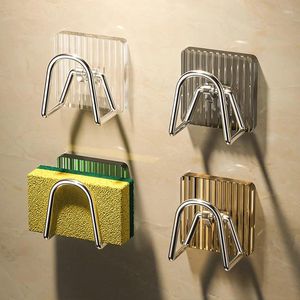 Storage de cuisine en acrylique Sponge Drain Rack de vidange maison Nétillable