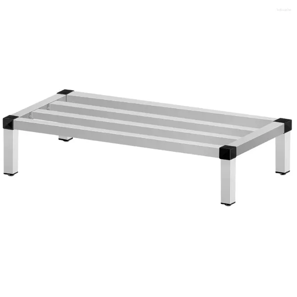 Support de calage en aluminium de stockage de cuisine 48 ''X 20'' étagère commerciale de nourriture de plancher 8'' sur la capacité de 1500lbs