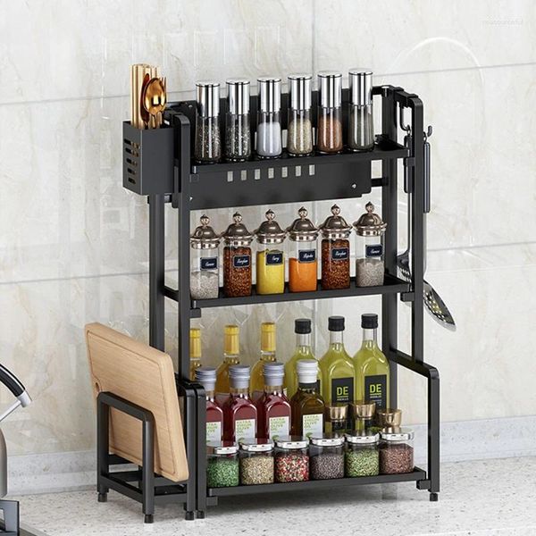 Cuisine Storage Aoliviya Rack de bouteille d'assaisonnement Punch Gratuit 2/3 Couper pliage Évier de table Organisateur de vaisselle