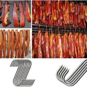 Keukenopslag Bacon Roast Duck varkensvlees roestvrijstalen haken met scherpe puntgerei vleeskleding die hangt voor slagerswinkel bakken