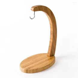 Keukenopslag bamboe bananenhanger fruithouder stand antislide herbruikbaar plankdecoratierek voor aanrecht in de thuisbasis Decor